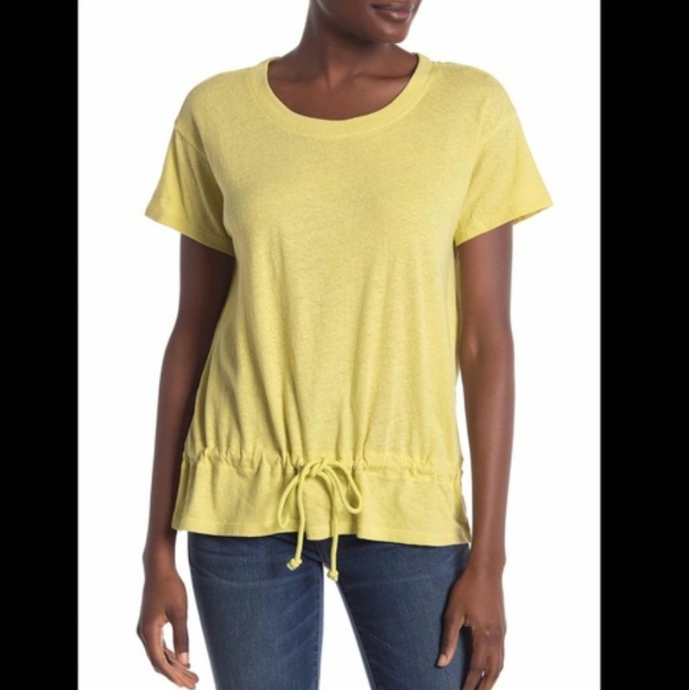 MADEWELL Drawstring T Shirt In Crisp Pear